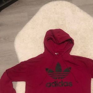 Adidas crop hoddie size small